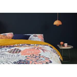 Parure de lit en satin Layered Bloom Coton - Multicolore - 155 x 200 cm + oreiller 80 x 80 cm