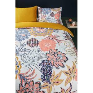Parure de lit en satin Layered Bloom Coton - Multicolore - 155 x 200 cm + oreiller 80 x 80 cm