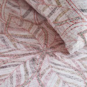 Parure de lit October Leaf Coton - Beige / Rose - 200 x 200/220 cm + 2 oreillers 70 x 60 cm