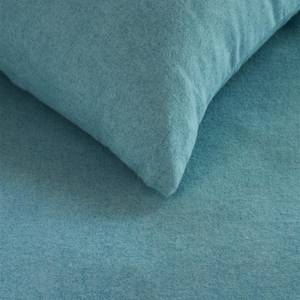Biber-Bettwäsche Frost Baumwollstoff - Blau - 260 x 200/220 cm + 2 Kissen 70 x 60 cm