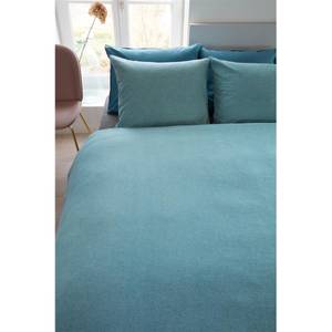 Parure de lit Frost Coton - Bleu - 135 x 200 cm + oreiller 80 x 80 cm