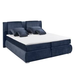 Boxspring Gadeby Microvezel - Donkerblauw - 180 x 200cm