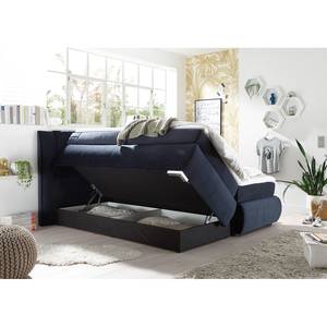 Boxspring Gadeby Microvezel - Donkerblauw - 180 x 200cm