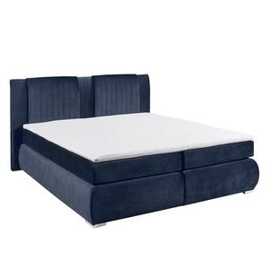 Boxspring Gadeby Microvezel - Donkerblauw - 180 x 200cm