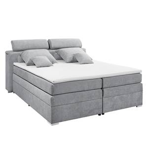 Lit boxspring Karise Microfibre - Gris foncé