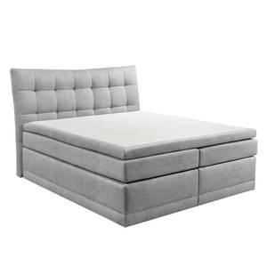 Lit boxspring Esrum Microfibre - Gris clair