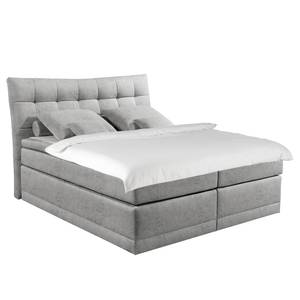 Lit boxspring Esrum Microfibre - Gris clair