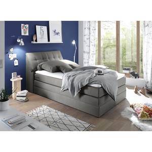 Boxspring Venslev Microvezel - grijs - 120 x 200cm