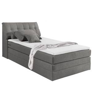 Lit boxspring Venslev Microfibre - Gris - 120 x 200cm