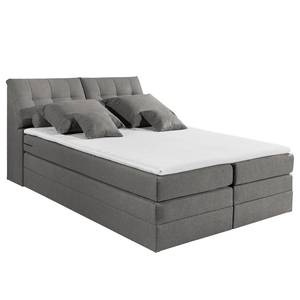 Boxspring Venslev Microvezel - grijs - 160 x 200cm