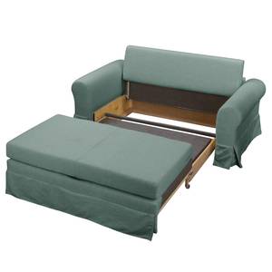 Schlafsofa Larmond Webstoff - Mintgrau - Breite: 165 cm