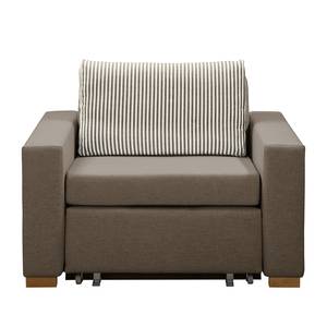 Fauteuil convertible Latina XVI Tissu - Taupe