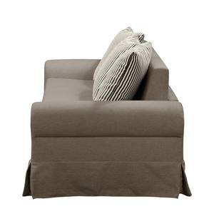 Schlafsofa Larmond Webstoff - Taupe - Breite: 165 cm