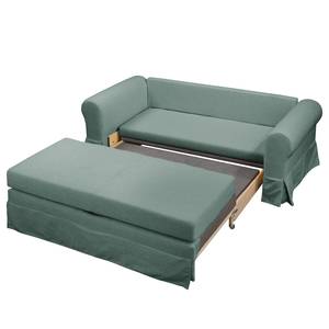 Schlafsofa Larmond Webstoff - Mintgrau - Breite: 185 cm