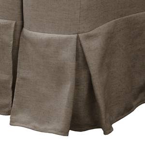 Schlafsessel LATINA Country mit Husse Webstoff - Webstoff Sari / Webstoff Habren: Taupe / Beige-Taupe