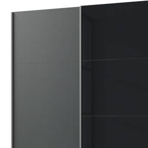 Armoire portes coulissantes Easy Plus I Graphite / Verre noir - 313 x 210 cm