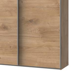 Zweefdeurkast Easy Plus II Eiken planken look - 313 x 210 cm