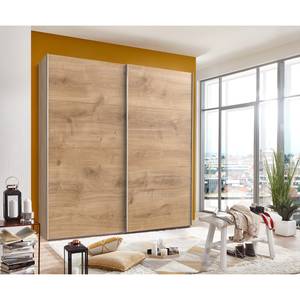 Armoire portes coulissantes Easy Plus II Imitation chêne parqueté - 180 x 236 cm