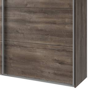 Armoire portes coulissantes Easy Plus II Imitation chêne tourbe - 180 x 210 cm