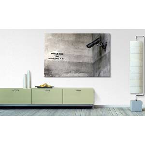 Bild Street View Grau - Massivholz - Textil - 120 x 80 x 2 cm