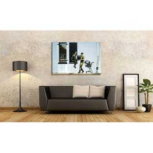 Afbeelding  TV Loving Army Meerkleurig - Massief hout - Textiel - 120 x 80 x 2 cm