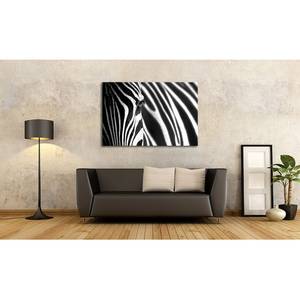 Afbeelding  Animal Stripes Zwart - Massief hout - Textiel - 120 x 80 x 2 cm