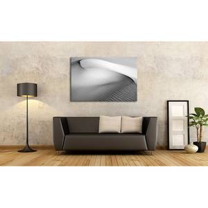 Impression sur toile Dune Gris - Bois massif - Textile - 120 x 80 x 2 cm