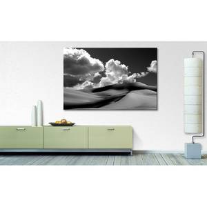 Bild Sand Dunes Grau - Massivholz - Textil - 120 x 80 x 2 cm