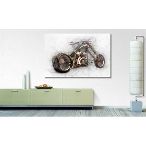 Impression sur toile Bad Bike Cuivre - Bois massif - Textile - 120 x 80 x 2 cm