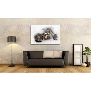 Impression sur toile Bad Bike Cuivre - Bois massif - Textile - 120 x 80 x 2 cm