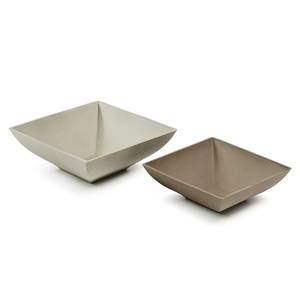 Coupes Marta I (lot de 2) Ciment - Marron / Gris