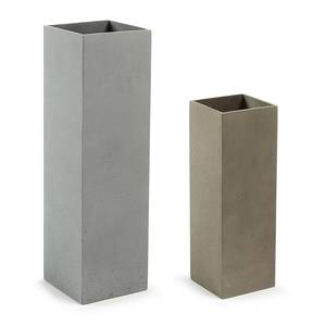 Vases Marta I (lot de 2) Ciment - Marron / Gris