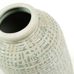 Vase Andie I Keramik - Beige / Hellgrau