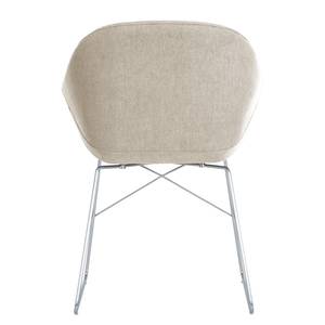 Chaises reSTOL III (lot de 2) Acier - Tissu Falo : Taupe