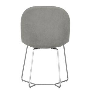 Chaises itSTOL II (lot de 2) Acier - Tissu Falo : Gris