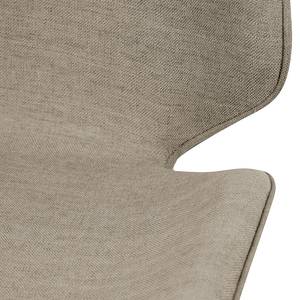 Stoelen toSTOL I (2-delige set) massief beukenhout - Stof Falo: Taupe - Bruin