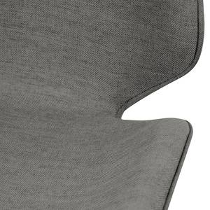 Chaises toSTOL I (lot de 2) Hêtre massif - Tissu Falo : Gris - Beige