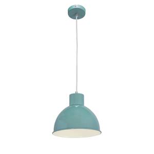 Hanglamp Truro I staal - 1 lichtbron - Babyblauw