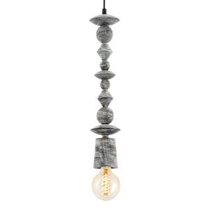 Suspension Avoltri I Hêtre massif - 1 ampoule - Basalte