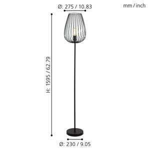 Lampadaire Newtown Acier - 1 ampoule