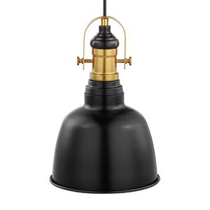 Suspension Gilwell Acier - 1 ampoule - Noir - Diamètre : 19 cm