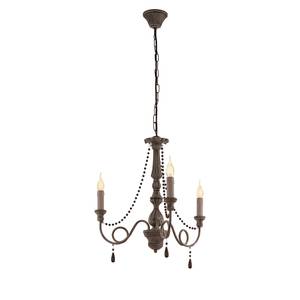 Hanglamp Colchester I massief beukenhout/staal - 58 x 110 x 58 cm