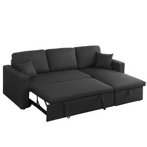 Ecksofa Coventry Webstoff - Schwarz