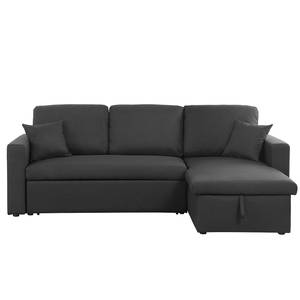 Ecksofa Coventry Webstoff - Schwarz