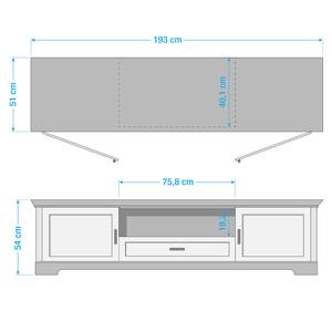 TV-Lowboard Jasmund II Graphit