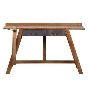 Konsolentisch New Rustic I Mango massiv / Metall - Mango / Grau