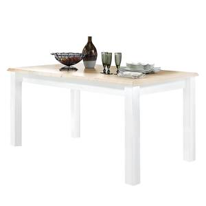 Table Curzu Extensible - Imitation chêne - Largeur : 160 cm