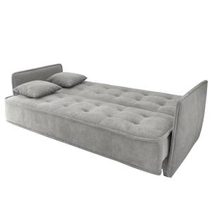 Canapé convertible Rewal Microfibre - Gris clair