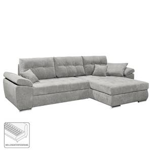 Ecksofa Leoville Microfaser - Lichtgrau