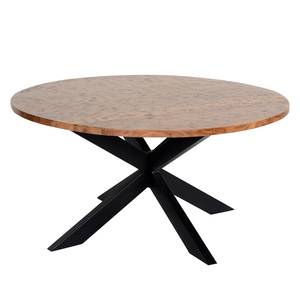 Table Timber Acacia massif / Fer - Acacia / Noir